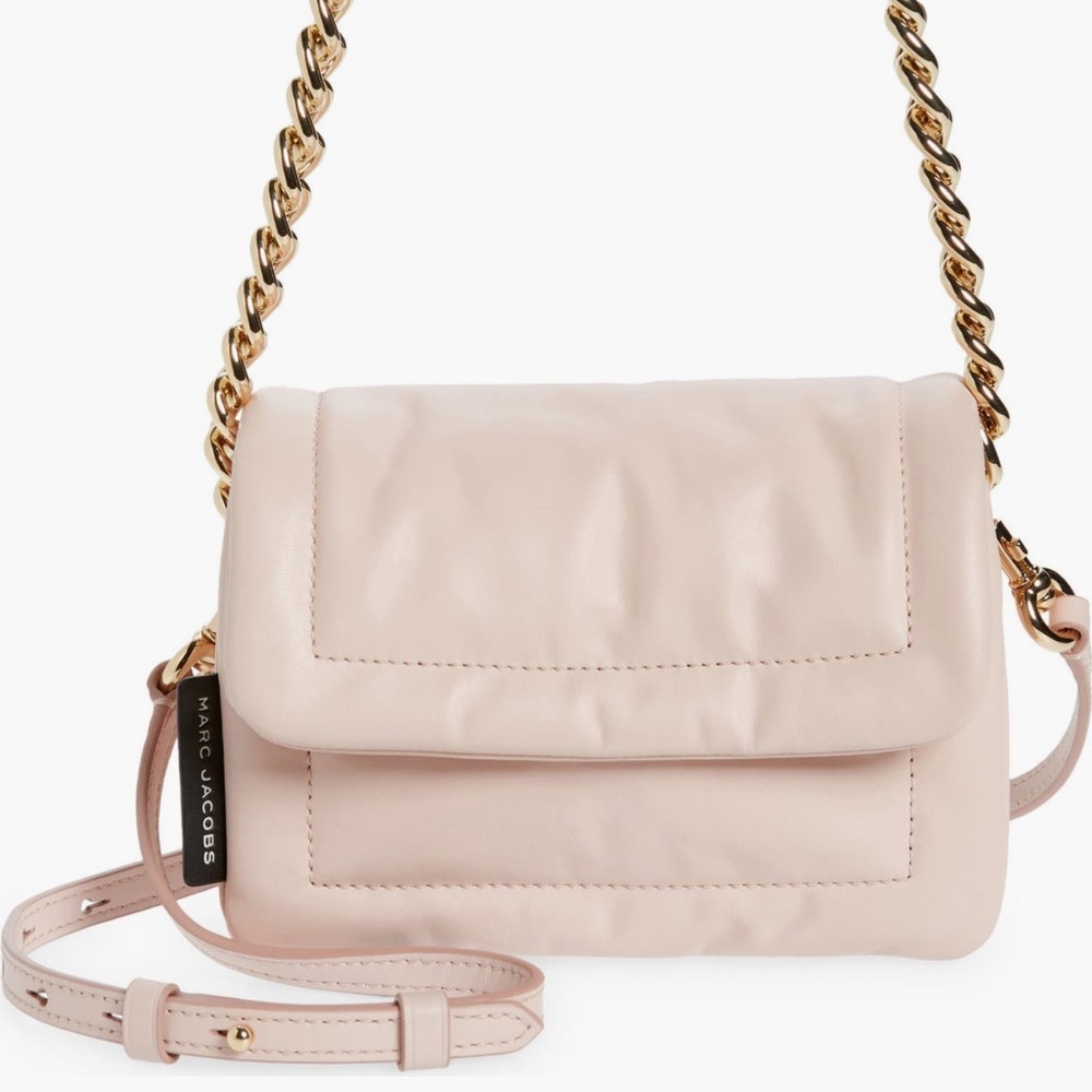 Marc Jacobs Blush Crossbody Bag with Chain Strap